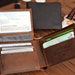Personalized Handmade Leather Mens Wallet, Engraved Gift for Anniversary, Graduation, Dad, Boyfriend, Him, Husband, Father, Handwriting