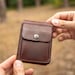 Leather Money Clip Wallet, Gift for him, Wallets for men, Leather wallet mens, Minimalist Gift. Wedding Gift, Personalized Mens Wallet