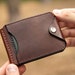 Leather Money Clip Wallet, Gift for him, Wallets for men, Leather wallet mens, Minimalist Gift. Wedding Gift, Personalized Mens Wallet
