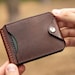Leather Money Clip Wallet, Gift for him, Wallets for men, Leather wallet mens, Minimalist Gift. Wedding Gift, Personalized Mens Wallet