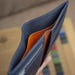 Personalized Alligator Leather Wallet: Handmade Exotic Navy Billfold