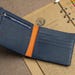 Personalized Alligator Leather Wallet: Handmade Exotic Navy Billfold
