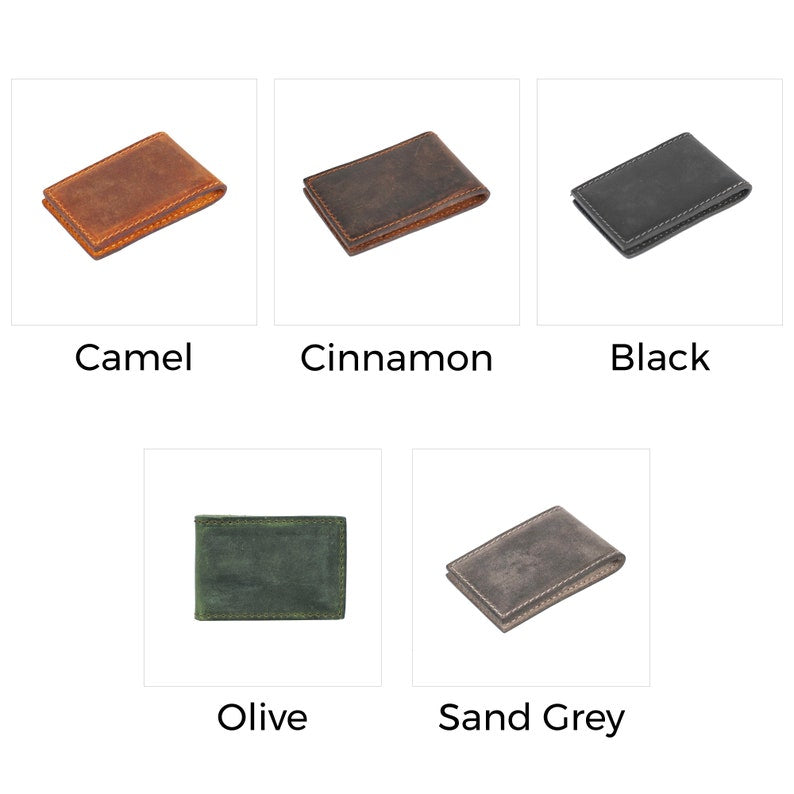 Money clip leather wallet, Slim leather wallet, Slim wallet, leather money clip, slim wallet, minimalist wallet, card wallet groomsmen gift