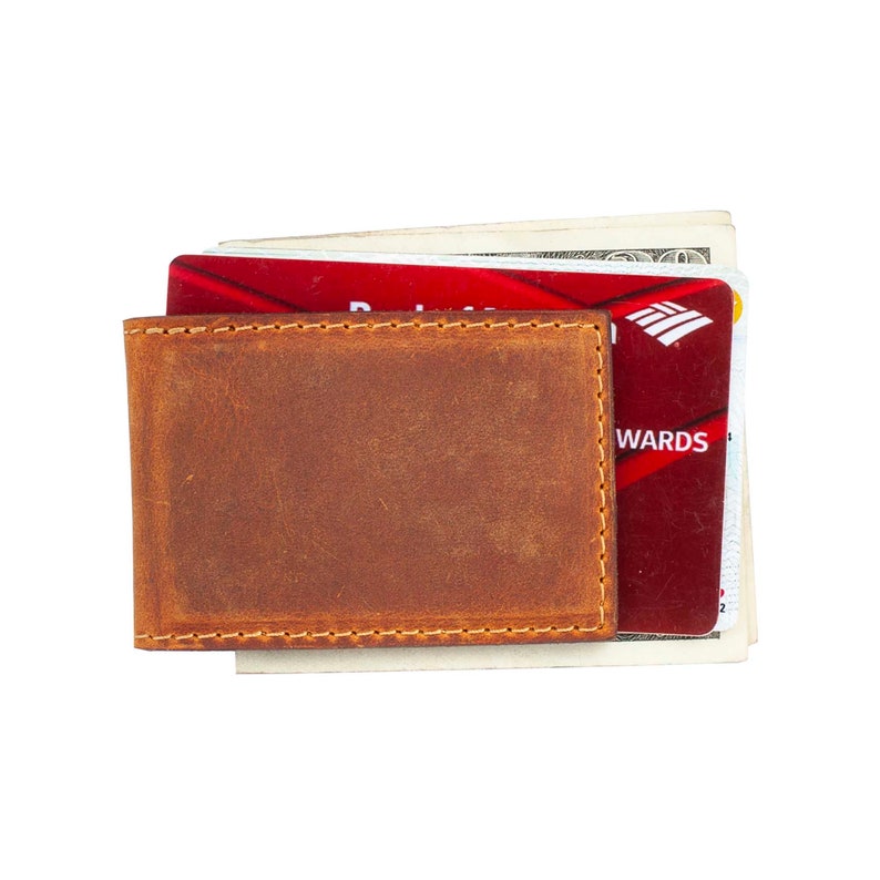 Money clip leather wallet, Slim leather wallet, Slim wallet, leather money clip, slim wallet, minimalist wallet, card wallet groomsmen gift