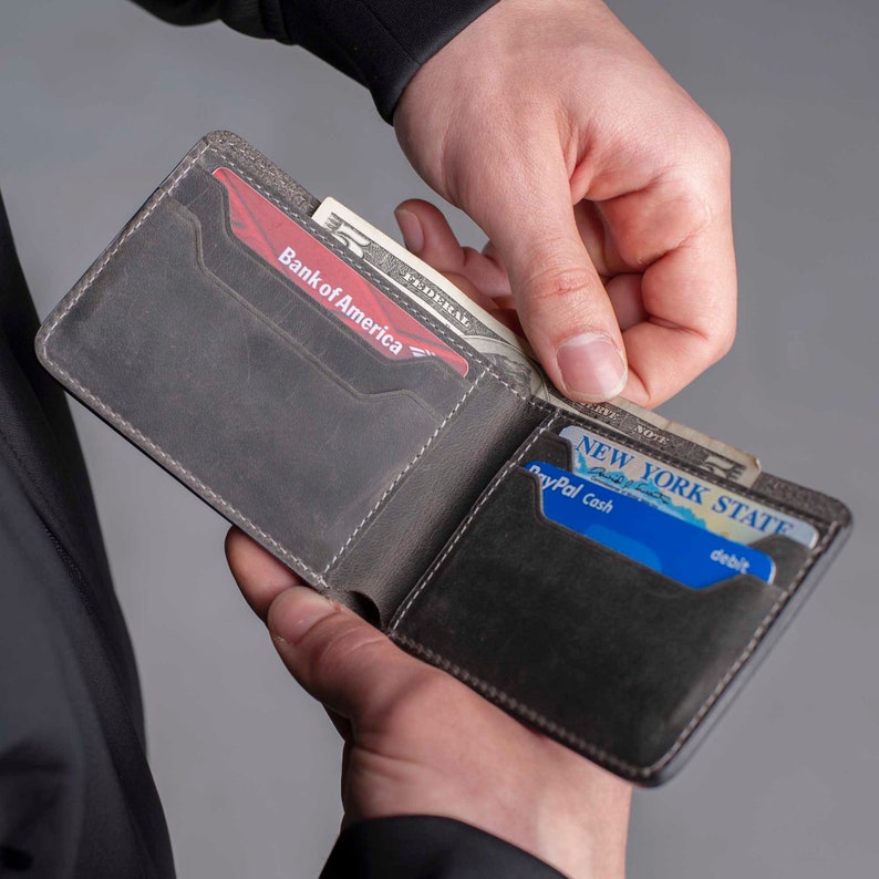 Leather Wallet•Wallet•Man Leather Wallet•Minimalist Wallet•Personalize Wallet•Leather Anniversary•Slim Leather Wallet•Man Wallet