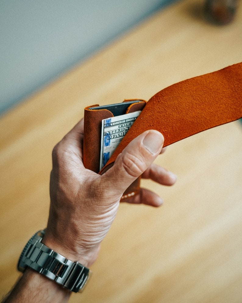 World’s Most Minimalist Leather Wallet – Slim Handmade Card Holder for Men & Women