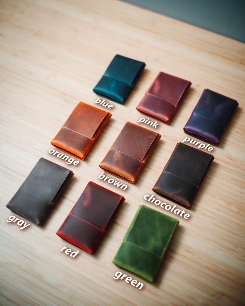 World’s Most Minimalist Leather Wallet – Slim Handmade Card Holder for Men & Women